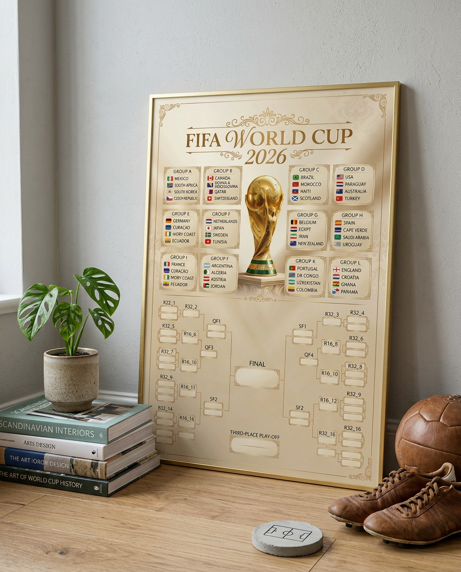 FIFA World Cup 2026 Street Art Poster | Urban Graffiti Style Tournament Chart