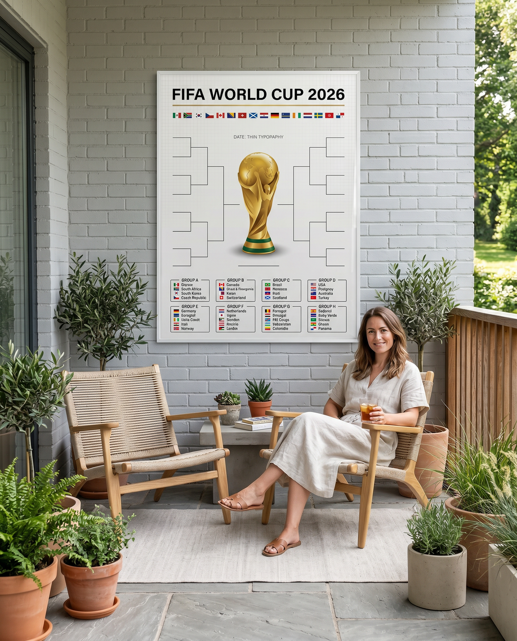 FIFA World Cup 2026 Official Trophy Poster | Premium Printable Tournament Bracket