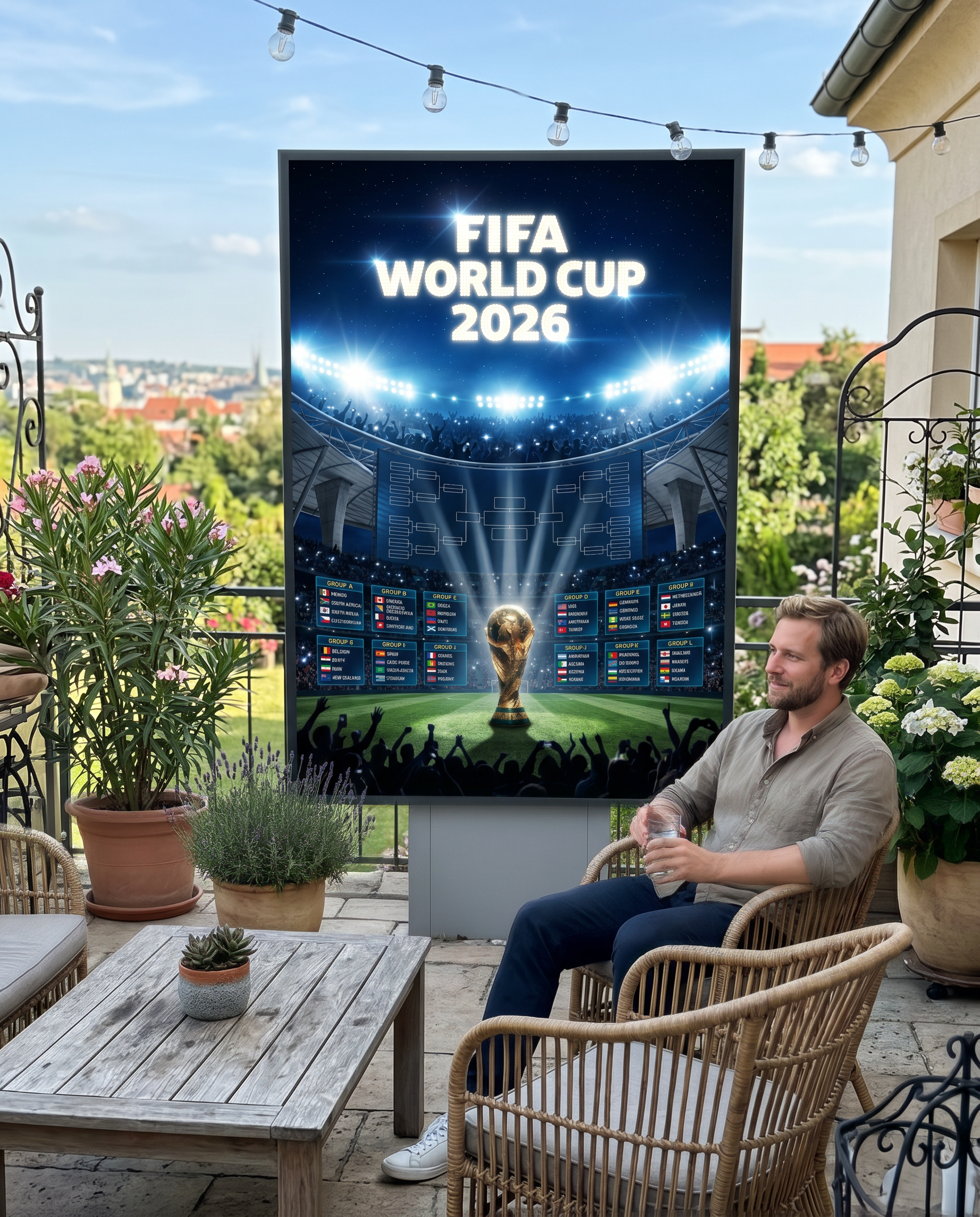 FIFA World Cup 2026 Gold Trophy Poster | Luxury Printable Tournament Bracket