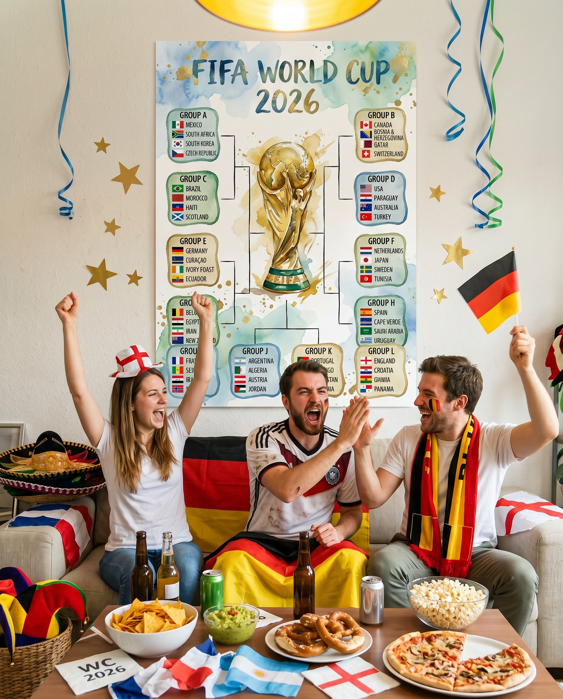 FIFA World Cup 2026 Stadium Poster | Dramatic Night Game Tournament Bracket