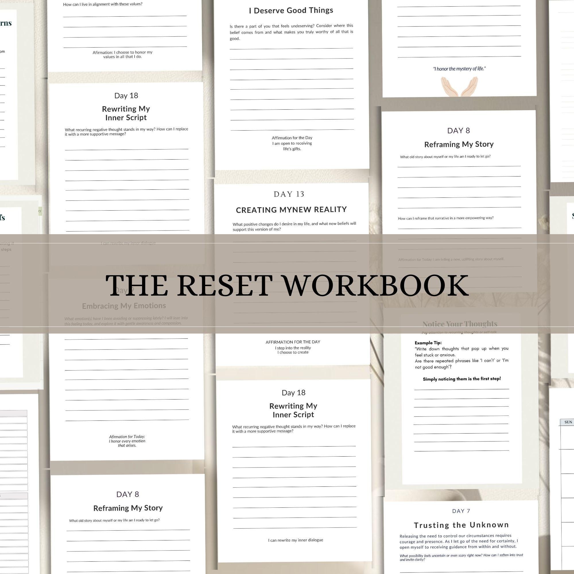Personal Growth Reset Workbook – Goal Setting & Habit Planner