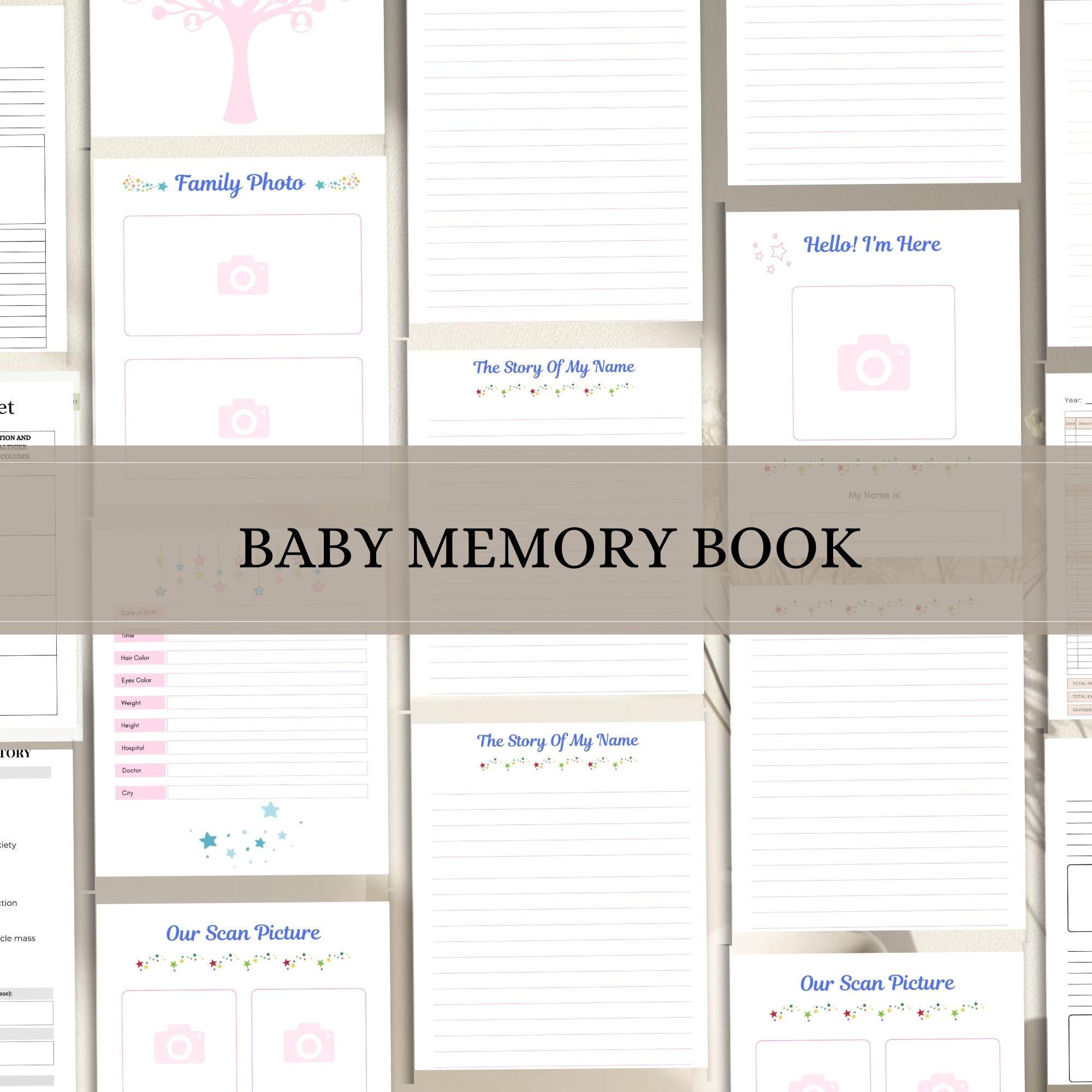 Baby Milestone Journal – Soft Neutral Memory Book (Printable PDF)